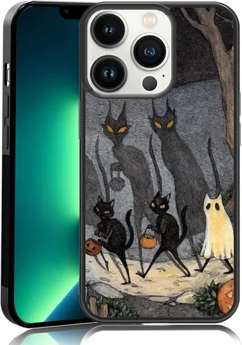 Vista 41 de Elegante funda de teléfono con diseño de gato Marie compatible con iPhone 11, funda de encaje dorado para iPhone, a prueba de golpes, rosa fucsia
