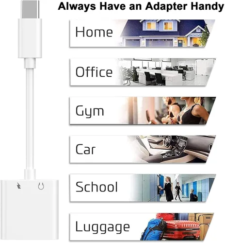 Vista 8 de [Certificado MFi de Apple] Adaptador de auriculares USB-C a 0.1 in
