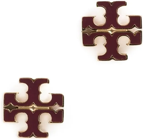 Vista 8 de Tory Burch - Aretes de tachuelas con icono para mujer Oro rosa