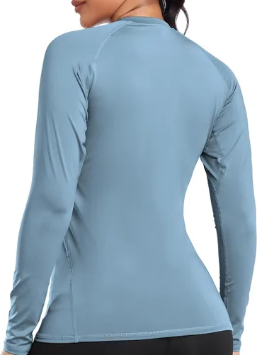 Vista 5 de TELALEO 4 Pack Women's Compression Shirt LongShort Sleeve Performance Workout Baselayer Athletic Top Sports Gear