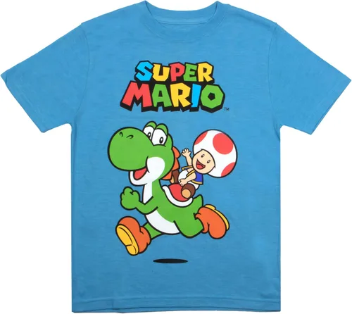 Vista 5 de Nintendo Super Mario Bros. Paquete de 4 camisetas de manga corta para niños
