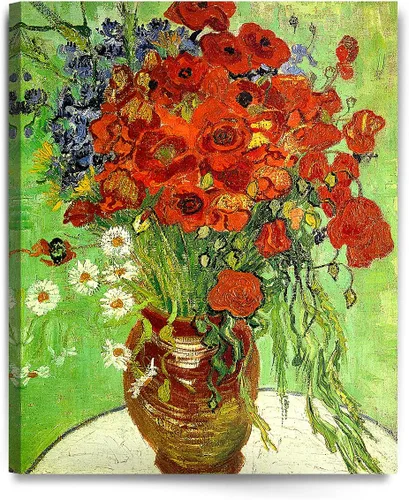 Vista 40 de Serie de pinturas de Vincent Van Gogh (favoritos). Reproducción de arte clásico de Van Gogh, impreso en lienzo, Algodón, Almond Blossom, 16x20