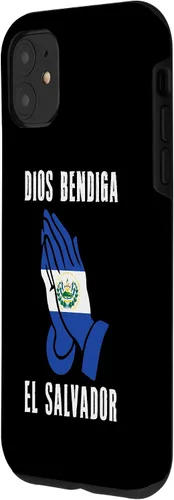 Vista 2 de iPhone 11 El Salvador Dios Bendiga Pupusas Salvadoreno Bukele Idea Dios Caso