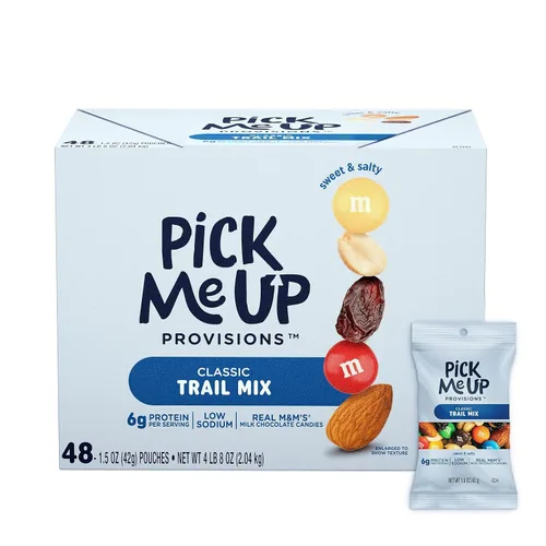 Vista 10 de Pick Me Up Provisions Mezcla de chocolate y maní, 1.75 onzas, 48 bolsas, 0.17 onzas de proteína, Kosher