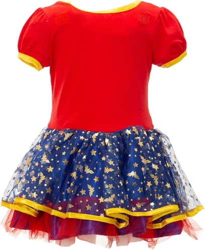 Vista 8 de DC Comics - Vestido de disfraz de tul para mujer y niña de la Liga de la Justicia de la Justicia conjunto de 3 piezas para bebés a niños grandes
