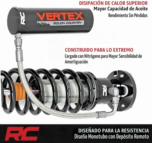 Vista 2 de Rough Country Bobinas ajustables Vertex de 6 pulgadas para Tundra 2007-2021 - 689013