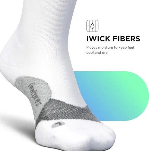 Vista 62 de Feetures Elite Light Cushion Mini Crew Sock - Calcetines deportivos con compresión dirigida