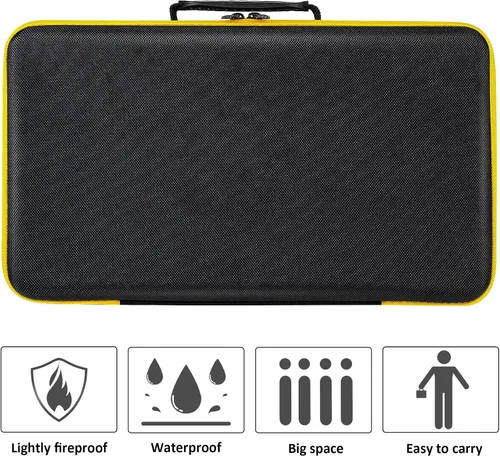 Vista 9 de Caja de almacenamiento rígido Khanka de repuesto para sierra recíproca DEWALT 20V MAX XR (DCS367B / DCS387B), taladro de martillo giratorio 20V Max