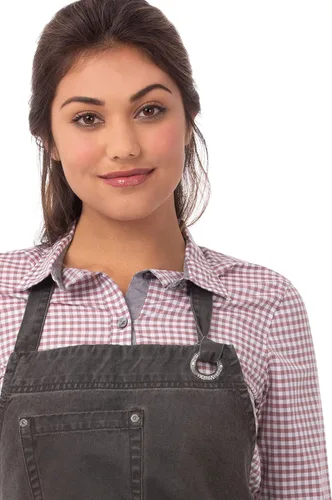 Vista 12 de Chef Works Delantal con babero unisex Dorset, Peltre