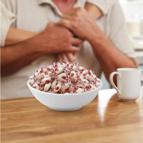 Vista 5 de Caramelo de coco, caramelo duro envuelto individualmente, paquete de 2 libras Relleno cremoso, caramelo anticuado, caramelo de oficina