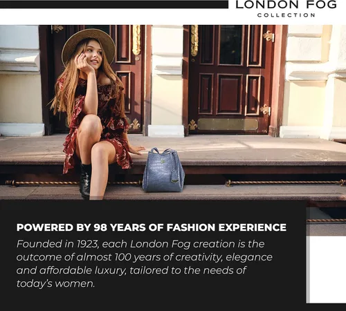 Vista 7 de LONDON FOG Bolso de hombro COCO para mujer, bolsos de cuero vegano