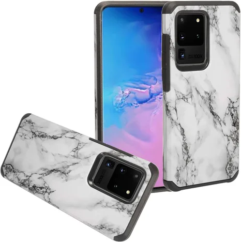 Vista 11 de Para Samsung Galaxy S20 Ultra 6.9" (SM-G988) - Funda para teléfono con imagen a prueba de golpes - AD1 mármol negro Mármol negro AD1