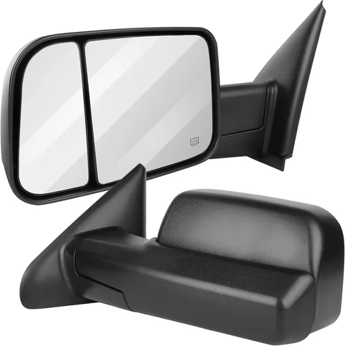 Vista 17 de Espejos de remolque para 1994-1997 para Dodge para Ram 1500 para Ram 2500 para Ram 3500 Modelos, espejos de remolque con espejos laterales