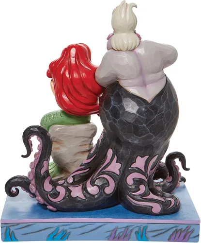 Vista 2 de Enesco Jim Shore Disney Traditions - Figura de Ariel y Úrsula, 9.5 pulgadas, multicolor