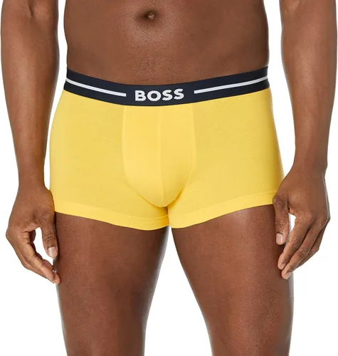 Vista 2 de BOSS Paquete de 3 calzoncillos elásticos de algodón con logotipo llamativo para hombre