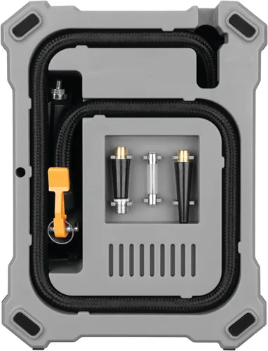 Vista 3 de Performance Tool Vortex E00003 Inflador de neumáticos digital de 12V con apagado automático, portabrocas de aire con bloqueo por palanca, cable