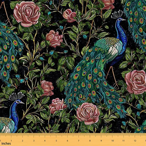 Vista 8 de The Yard - Tela Kawaii – Tapicería decorativa de fresa roja para mujeres, niñas y niños – Lindo arte impermeable para exteriores – 1 yarda, rosa