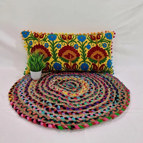 Vista 3 de Trade Star - Funda de almohada 100 % de algodón, hecha a mano, elegante funda de cojín de primavera para decoración del hogar, otoño, fundas