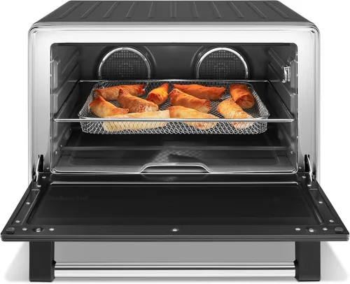 Vista 4 de KitchenAid Horno de convección dual de encimera con freidora de aire y sonda de temperatura - KCO224BM No-Flip Air Fry Basket and 360° Air Fry