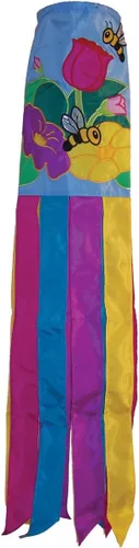 Vista 17 de In the Breeze 5072 — Birdhouse Garden 40 pulgadas Windsock — Decoración colorida para colgar al aire libre
