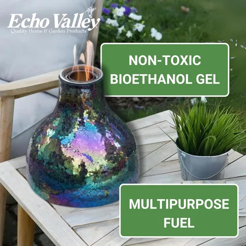 Vista 7 de Echo Valley EchoFlame - Combustible de gel para chimeneas interiores y exteriores (paquete de 12)