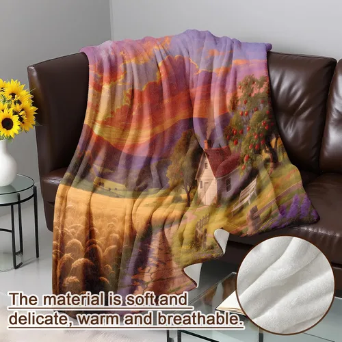 Vista 5 de Manta de abeja, regalos para niños y niñas, vintage, abejas y peonías florales para jardín, manta cálida y suave de franela para viajes, sofá