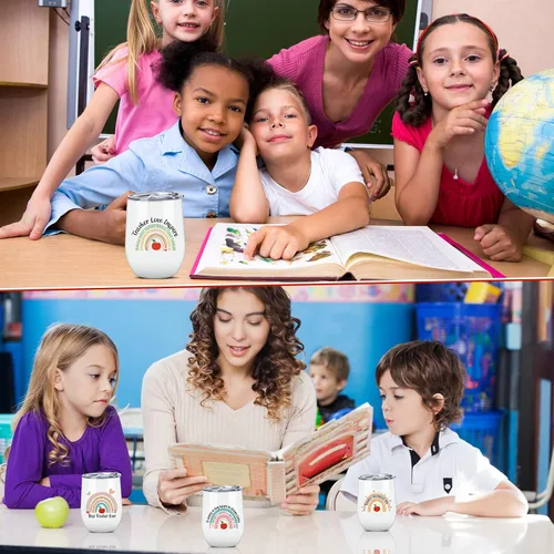 Vista 7 de Newtay 4 piezas de regalos para profesores para mujeres, taza para profesores, regalos de agradecimiento para estudiantes, regalos de cumpleaños