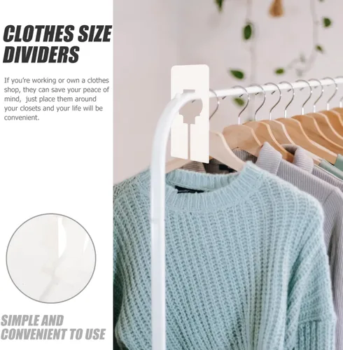 Vista 3 de 10 separadores de ropa separadores de suspensión de armario para una fácil organización para guardarropa y tiendas de ropa