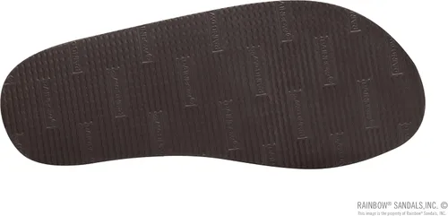 Vista 5 de Rainbow - Sandalias de cuero para hombre, doble capa con arco y banda ancha