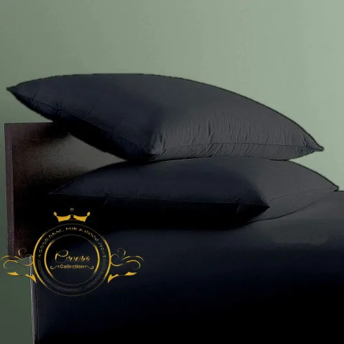 Vista 44 de Crown Collection Juego de 2 fundas de almohada estándar de 20 x 26 pulgadas, hipoalergénicas de 600 hilos, 100% algodón egipcio, fundas de almohada