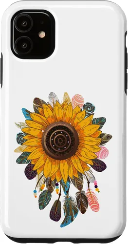 Vista 5 de iPhone 14 Dream catcher tattoo I Indian Feather I Dream catcher Case