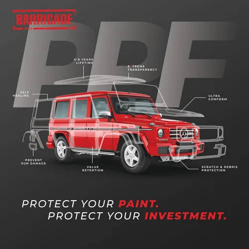 Vista 2 de VViViD Barricade Premium Clear Gloss - Película de vinilo protectora para pintura (0.50 x 300 pulgadas)