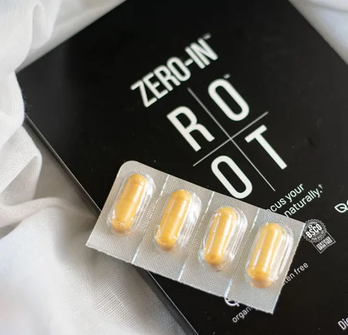 Vista 4 de THEROOTBRANDS Root Wellness Zero-in por Dr. Rahm - Combinación de cúrcuma, extracto de corteza de pino - 60 cápsulas