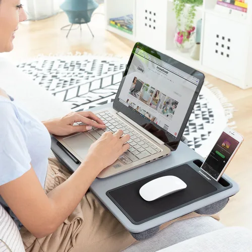 Vista 2 de Escritorio Portátil para Ordenador con Cojín XL Deskion InnovaGoods