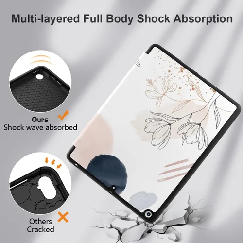 Vista 5 de DONGKE Funda compatible con iPad de 10.2 pulgadas 2021 2020 2019 iPad de 9ª/8ª/7ª generación con soporte para lápices, funda protectora delgada