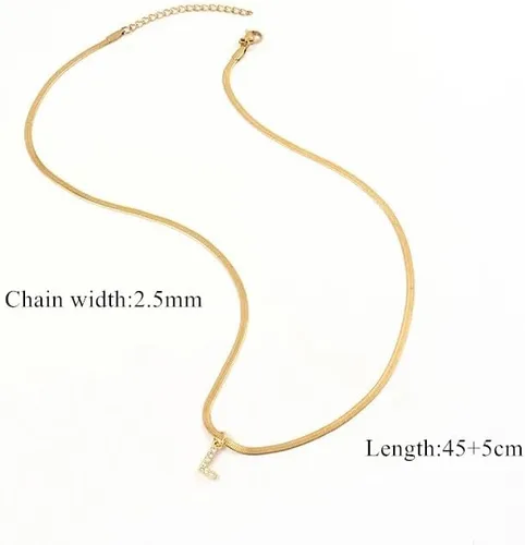 Vista 5 de Collares de oro para mujer, a la moda, delicados collares chapados en oro de 18 quilates para mujer, collar de cadena de espiga
