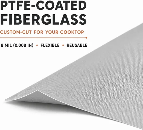 Vista 6 de WFG320M0BS - Protector superior de estufa para estufa de gas Whirlpool, ajuste personalizado, ultrafino, reutilizable, protector contra salpicaduras