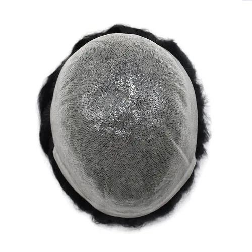 Vista 8 de LYRICAL HAIR Toupee - Sistema de postizo para hombre, ultra fina, con bucle en V, 0.001 in, transparente, de polietileno, poliuretano, sistema