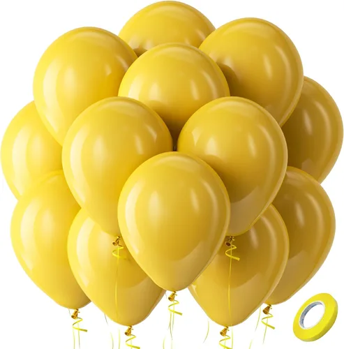 Vista 13 de Bezente Paquete de 150 globos de látex mate color burdeos de 5 pulgadas rojo (07-Red-G42)