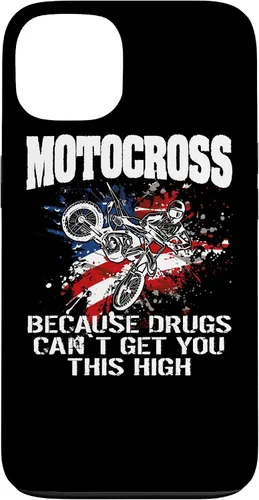 Vista 7 de Motocross Dirtbike MX Motorcycle Us Flag Case para iPhone 17