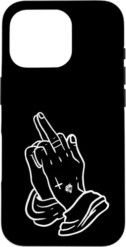 Vista 20 de Praying Hands Show Middle Finger Men's T-Shirt Women Case for iPhone 17