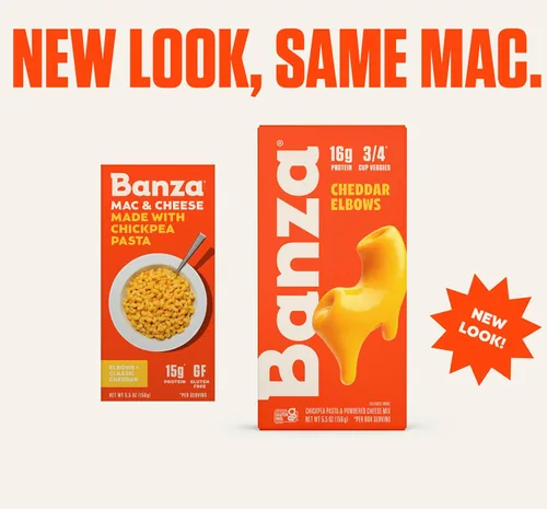 Vista 2 de Banza - Macarrones con queso hechos de pasta de garbanzos