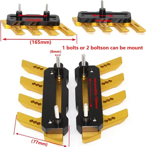 Vista 2 de Protectores de horquilla delantera para Kawasaki Z250 Z300 Z400 Z750 Z800 Z900 Guardabarros delantero de motocicleta Protección lateral Guardabarros