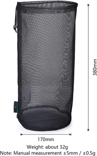 Vista 2 de iBasingo 510pcs bolsa de malla de nylon bolsa de cosas saco de golf olla al aire libre BVP01, XL-5 piezas, Cordón