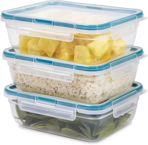 Vista 10 de Snapware Total Solution Paquete de 2 (5.5 Tazas) Juego de Contenedores de Almacenamiento de Alimentos de Plástico, Tapas Herméticas y a Prueba