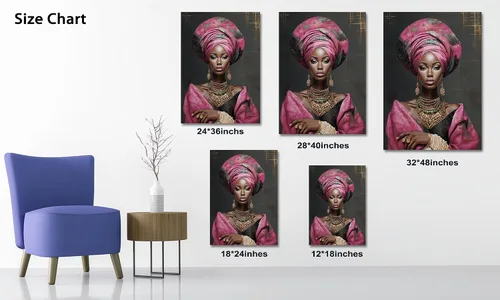Vista 65 de Arte de pared afroamericano, decoración de rey y reina bailarín negro para sala de estar, arte de pareja de amor negro para dormitorio, lienzo