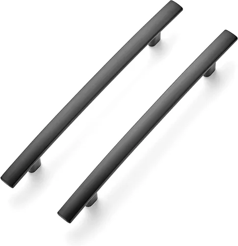 Vista 11 de Ravinte 1 paquete Tiradores curvados de gabinete de 7-1/4 pulgadas color negro mate para cajones de cocina, manijas de arco de gabinete de 7.25