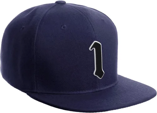 Vista 324 de Daxton Gorra clásica con visera de billete plano con letras del alfabeto inglés antiguo de la A a la Z