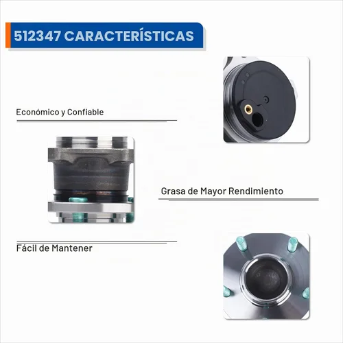 Vista 5 de PAROD 512347 Conjunto de rodamiento de cubo de rueda trasera compatible con Mazda 3 2004-2013, Mazda 3 Sport 2009-2013, Mazda 5 2006-2017, 5