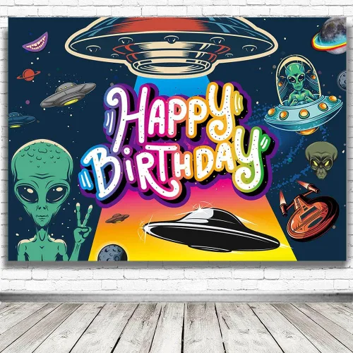 Vista 7 de Telón de fondo negro dorado para decoración de fiesta de feliz cumpleaños, cartel de globos dorados con purpurina y estrella para cumpleaños, telón